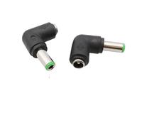 ROBAUN Conector de CC Hembra de 5,5 x 2,1 mm, Adaptador de Corriente CC a Conector Macho de 6,0 x 4,4 mm, 6,3 x 3,0 mm, 5,5 x 2,5 mm, 5,5 x 1,7 mm, 4,8 x 1,7 mm, 4,0 x 1,7 mm, ángulo Recto.(B,1Pcs)