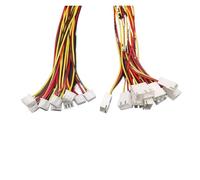 ROBAUN Conector Macho Hembra de 2,54 mm de Paso, 2, 3, 4, 5 o 6 Pines, XH, 10 Pares, con Cable de 26 AWG(3Pin 10Pairs,20CM)