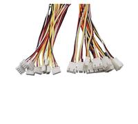 ROBAUN Conector Macho Hembra de 2,54 mm de Paso, 2, 3, 4, 5 o 6 Pines, XH, 10 Pares, con Cable de 26 AWG(4Pin 10Pairs,20CM)