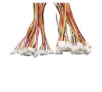 ROBAUN Conector Macho Hembra de 2,54 mm de Paso, 2, 3, 4, 5 o 6 Pines, XH, 10 Pares, con Cable de 26 AWG(5Pin 10Pairs,20CM)