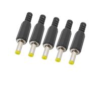 ROBAUN Conectores de CC Macho de 4,0 mm x 1,7 mm for soldar, Adaptador Recto for proyectos de Bricolaje, 5 o 10 Unidades.(10Pcs)