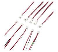ROBAUN Conectores macho y hembra de 2 pines con cables (5/10 pares, paso de 1,25 mm, PH 2,0 mm y XH 2,54 mm)(Pitch 1.25mm,10Pairs)