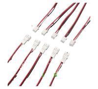 ROBAUN Conectores macho y hembra de 2 pines con cables (5/10 pares, paso de 1,25 mm, PH 2,0 mm y XH 2,54 mm)(Pitch 2.0mm,5Pairs)
