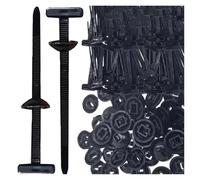 ROBAUN Hebilla de Brida de Nailon Universal, Clip de Repuesto for Tornillo de sujeción automática, Panel Protector de Motor, Guardabarros, Maletero, gestión Segura de Cables(15Sets(30Pcs))