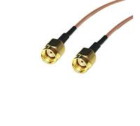 ROBAUN Interruptor de orificio interior macho SMA, conector RP SMA con adaptador de coleta RG316 RG58, cable de 15 cm/30 cm/50 cm(RG178,1000CM)