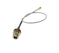 ROBAUN Interruptor de tuerca macho hembra tipo N, conjunto de cable U.FL de 15 cm/20 cm/30 cm for enrutador inalámbrico con tarjeta PCI(N female,15cm)