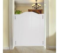 ROBAUN Puerta corrediza batiente, Puertas de cafetería Retro for cercas, divisiones, Bares, Puerta batiente de Madera Maciza con bisagras.(Double Doors 31.89"*41.93")