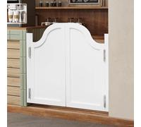 ROBAUN Puertas batientes Interiores, cafetería Puertas de salón con bisagras de Metal for Bar, Porche, escaleras, Dormitorio, Entrada, partición(Wit,39.37x31.49in)