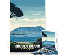 Robben Island, Sudáfrica Rompecabezas de 1000 Piezas para Adolescentes Juguete para estimular la lógica Diversión en Interiores Borde Premium Regalo Memorable (50x75cm)