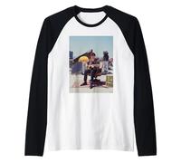 Robbie Robertson Guitarrista De La Banda Foto por AJ Barratt Camiseta Manga Raglan