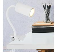 Robby Flexo con pinza de agarre Robby (25 W, L x An x Al: 29 x 10 x 41,5 cm, Color del marco: Blanco, GU10)