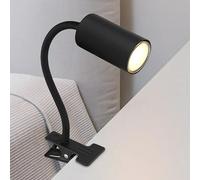 Robby Flexo con pinza de agarre Robby (25 W, L x An x Al: 29 x 10 x 41,5 cm, Color del marco: Negro, GU10)