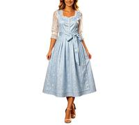 Robe Corset élégante à Lacets, signée Classic Bavarian Festival Attire, idéale Pour le Cosplay Les Soirées à thème., azul claro, 4XL