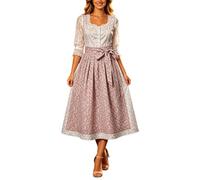 Robe Corset élégante à Lacets, signée Classic Bavarian Festival Attire, idéale Pour le Cosplay Les Soirées à thème., Rosa., M