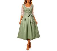 Robe Corset élégante à Lacets, signée Classic Bavarian Festival Attire, idéale Pour le Cosplay Les Soirées à thème., Verde claro., XXL