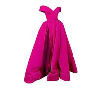 Robe Dos Nu Col Plongeant - Vestido de ceremonia para mujer, vestido con cuello en V, hombros descubiertos, dobladillo redondeado, Fendue Vestidos de color liso fluido Dress en la cintura Dos Nu Robe