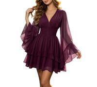 Robe Longue unie élégante décontractée à Manches Longues Pour un Confort UNE polyvalence au quotidien, RD2., L