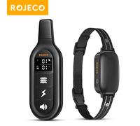 Robeco-Collar eléctrico de entrenamiento para perros, vibrador Digital recargable con Control remoto, resistente al agua IPX7, para mascotas, con descarga y parada de ladridos 1 Collar