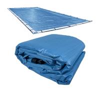 Robelle 542040R-ROB - Cubierta de alberca de Invierno de Malla Azul para albercas en el Suelo, Piscina de 6 x 12 m