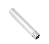Roberee tubo extensión ducha, 4 pulgadas G1/2 acero inoxidable Brazo extensible cabezal ducha recto redondo brazo de extensión con rosca cromada para cabezal ducha baño extensor ducha baño accesorios