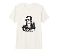 Robert Burns Rockstar Diseño de Poeta Camiseta Premium