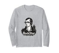 Robert Burns Rockstar Diseño de Poeta Manga Larga
