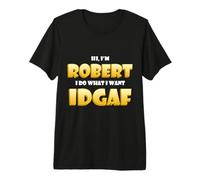 Robert Costume Idgaf Funny Meme Halloween Robber Costume Rob Camiseta Premium