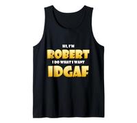 Robert Costume Idgaf Funny Meme Halloween Robber Costume Rob Camiseta sin Mangas