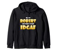 Robert Costume Idgaf Funny Meme Halloween Robber Costume Rob Sudadera con Capucha