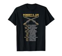 Robert E Lee Civil War Battles Tour Lista de campañas históricas Camiseta