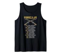 Robert E Lee Civil War Battles Tour Lista de campañas históricas Camiseta sin Mangas
