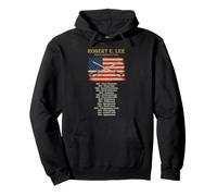 Robert E Lee Civil War Battles Tour Lista de campañas históricas Sudadera con Capucha