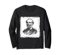 Robert E Lee Guerra Civil Confederado General Retrato Arte Manga Larga