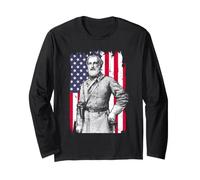 Robert E Lee Guerra Civil Confederado General Retrato Arte Manga Larga