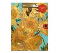 Robert Frederick Carpeta portapapeles con bloc de notas, diseño de girasoles de Van Gogh