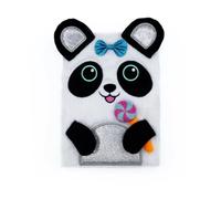 Robert Frederick Cuaderno de peluche de panda | Diario forrado suave A5 para niños con cubierta suave | Divertido regalo de papelería