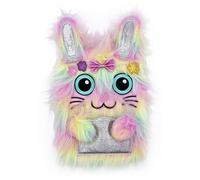 Robert Frederick Cuaderno de peluche Scruffy Rabbit | Diario forrado suave A5 para niños con cubierta suave | Divertido regalo de papelería