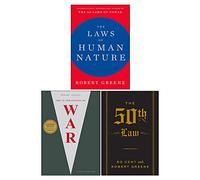 Robert Greene 3 Books Collection Set (The Laws Of Human Nature, The 33 Strategies Of War , The 50Th Law The Robert Greene Collection