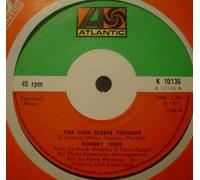 ROBERT JOHN - LION SLEEPS TONIGHT 7 INCH (7" VINYL 45) UK ATLANTIC 1971