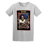 Robert Johnson Hell Hound On My Trall Men's T-Shirt Unisex Gray Cotton Hip Hop Print tee Shirts L