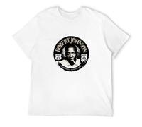 Robert Johnson Men's T-Shirt Unisex White Cotton Hip Hop Print tee Shirts XL