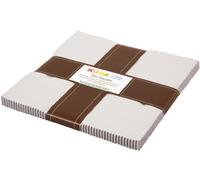 Robert Kaufman TEN-167-42-Tela Cuadrada Kona, 42 Piezas, 10 pulgadas, Algodón, Multicolor