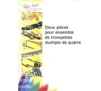 ROBERT MARTIN JOUBERT C.H. - DEUX PICES POUR ENSEMBLE DE TROMPETTES MULTIPLE DE QUATRE