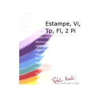 ROBERT MARTIN PECOU - ESTAMPE, VIOLON, TROMPETTE, FLTE, 2 PIANOS