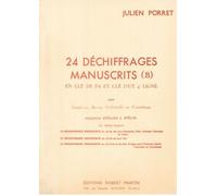 Robert Martin porret J. - vingt de Quatre dchiffrages manuscrits (B) Teoría y PEDAG ogik Contrabajo