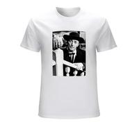 Robert Mitchum Love Hate Hollywood Star Film Movie Noir Sinr Actor Men's T-Shirt Unisex White Cotton Hip Hop Print tee Shirts XXL