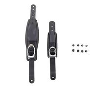 RobertDTesta Snowboard Binding Toe Ratchet Tongue Ladder Straps Negro Cian Plástico Accesorios de esquí Snowboard (Color : Black 1 Set)