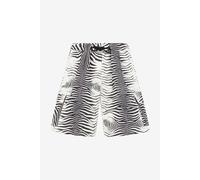 Roberto Cavalli Bañador Corto Con Estampado Cebra - Male Ropa Negro/blanco 4