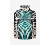 Roberto Cavalli Bomber Con Estampado Ray Of Sea - Male Abrigos Y Chaquetas Azul Claro 50