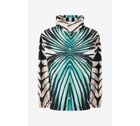 Roberto Cavalli Bomber Con Estampado Ray Of Sea - Male Abrigos Y Chaquetas Azul Claro 52